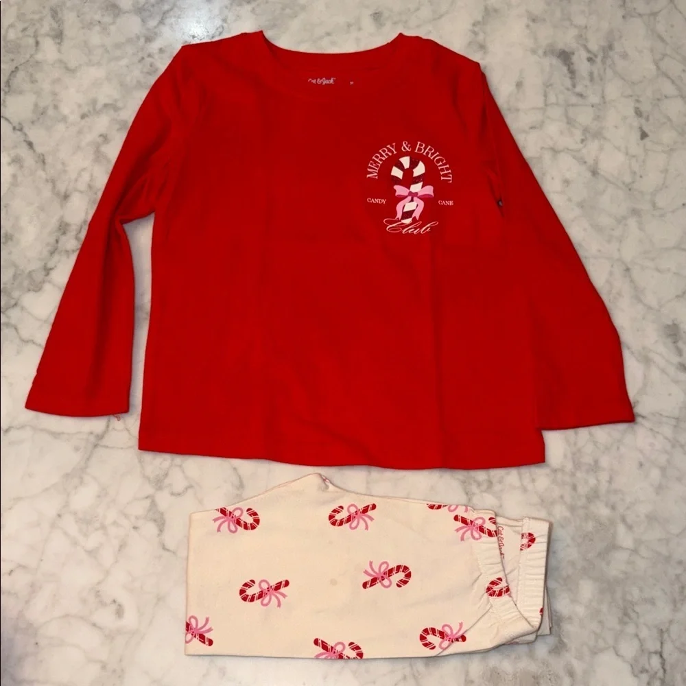 Cat & Jack Festive Red and Cream Bundle Set 4/5T